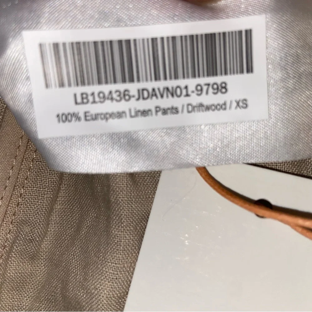 Quince Pants Womens XS European Linen Pull On Driftwood Beach Lagenlook Flax NWT